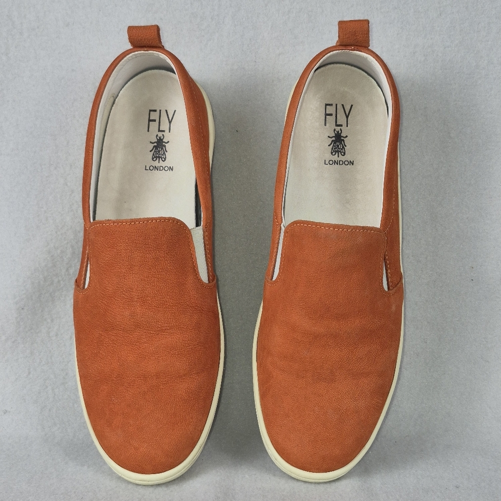 Fly London Womenβs Loafer β Burnt Orange Suede, Size 9.5 - Picture 5 of 9